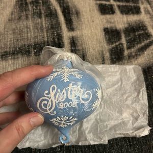 Carlton Cards sister Christmas ornament 2006